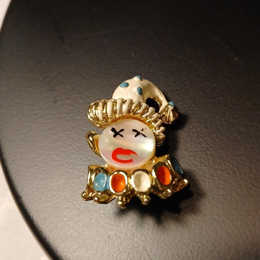Vintage 1950s Payaso Clown Brooch Pin